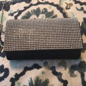 NWT Navy bling purse